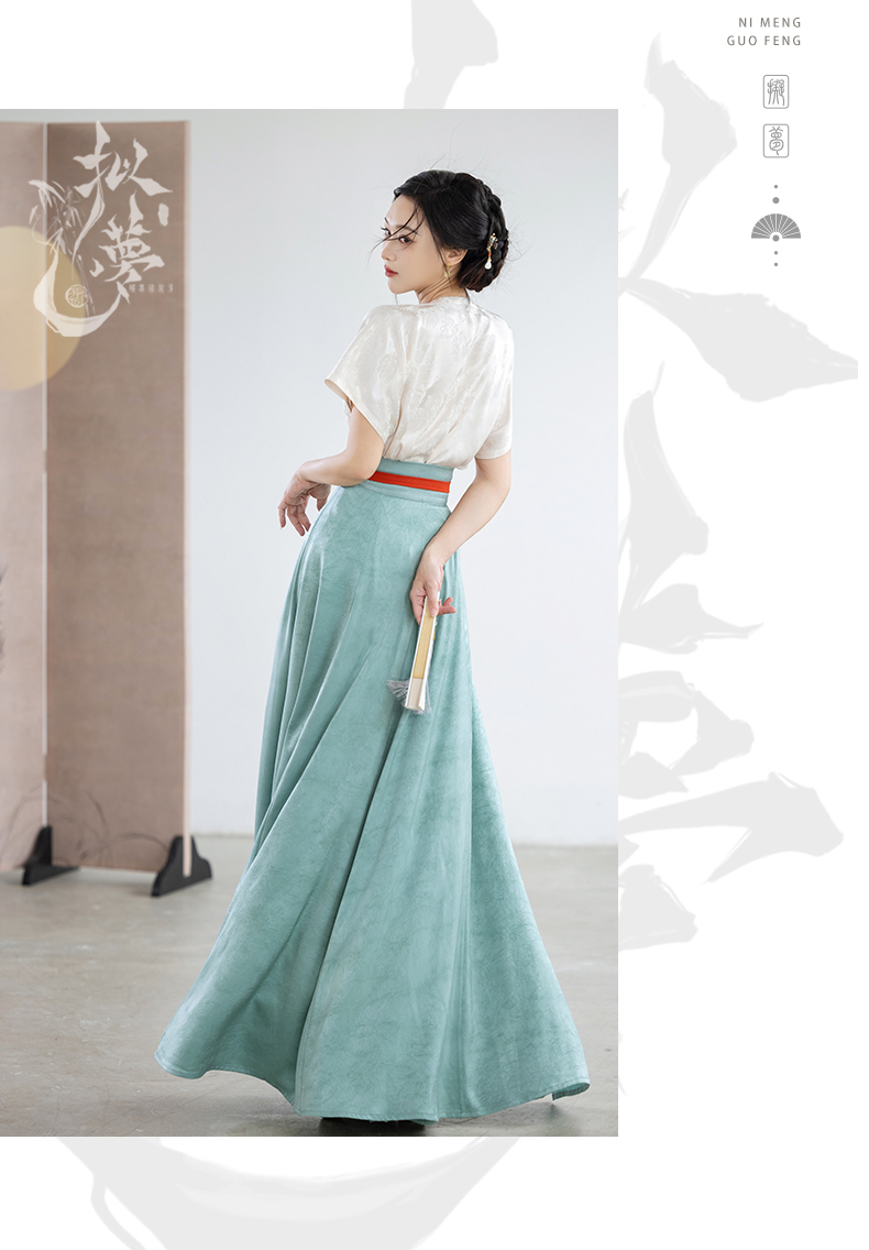 hanfu chinese trditional hanfu newmoondance nuwa nuwahanfu qipao mamian dress skirt