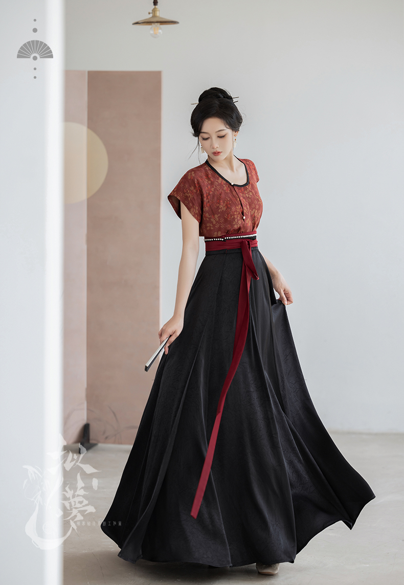 hanfu chinese trditional hanfu newmoondance nuwa nuwahanfu qipao mamian dress skirt