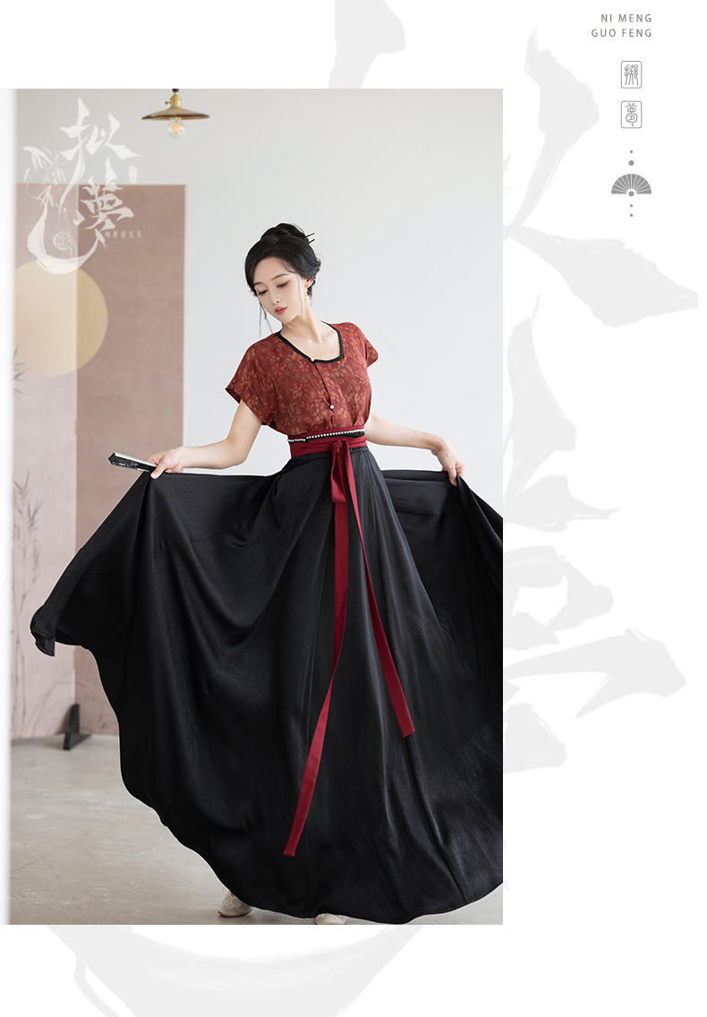 hanfu chinese trditional hanfu newmoondance nuwa nuwahanfu qipao mamian dress skirt