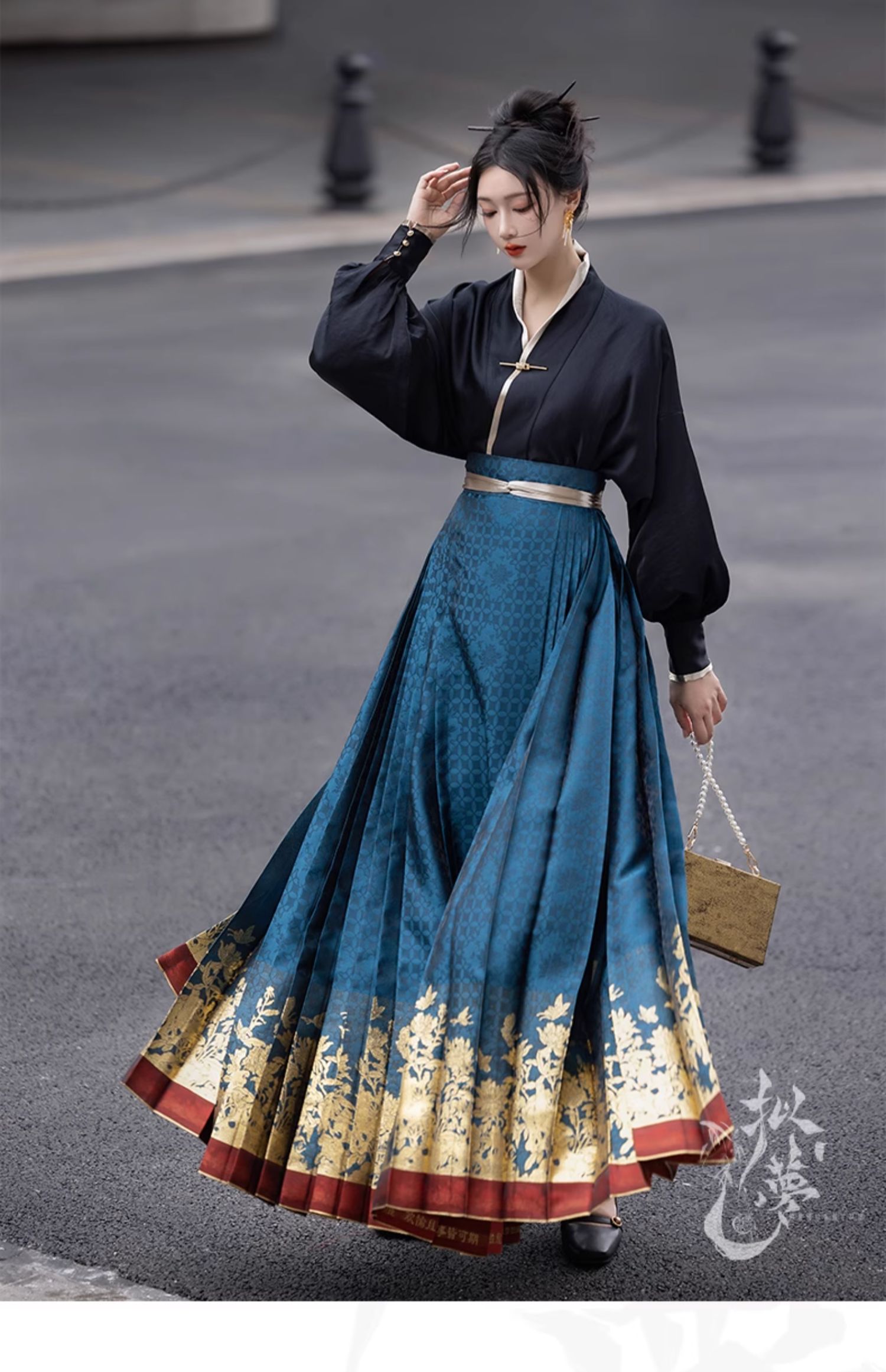 hanfu chinese trditional hanfu newmoondance nuwa nuwahanfu qipao mamian dress skirt