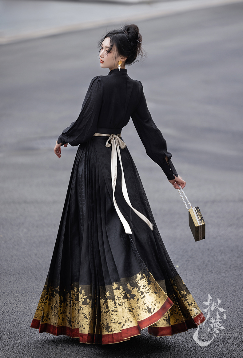 hanfu chinese trditional hanfu newmoondance nuwa nuwahanfu qipao mamian dress skirt