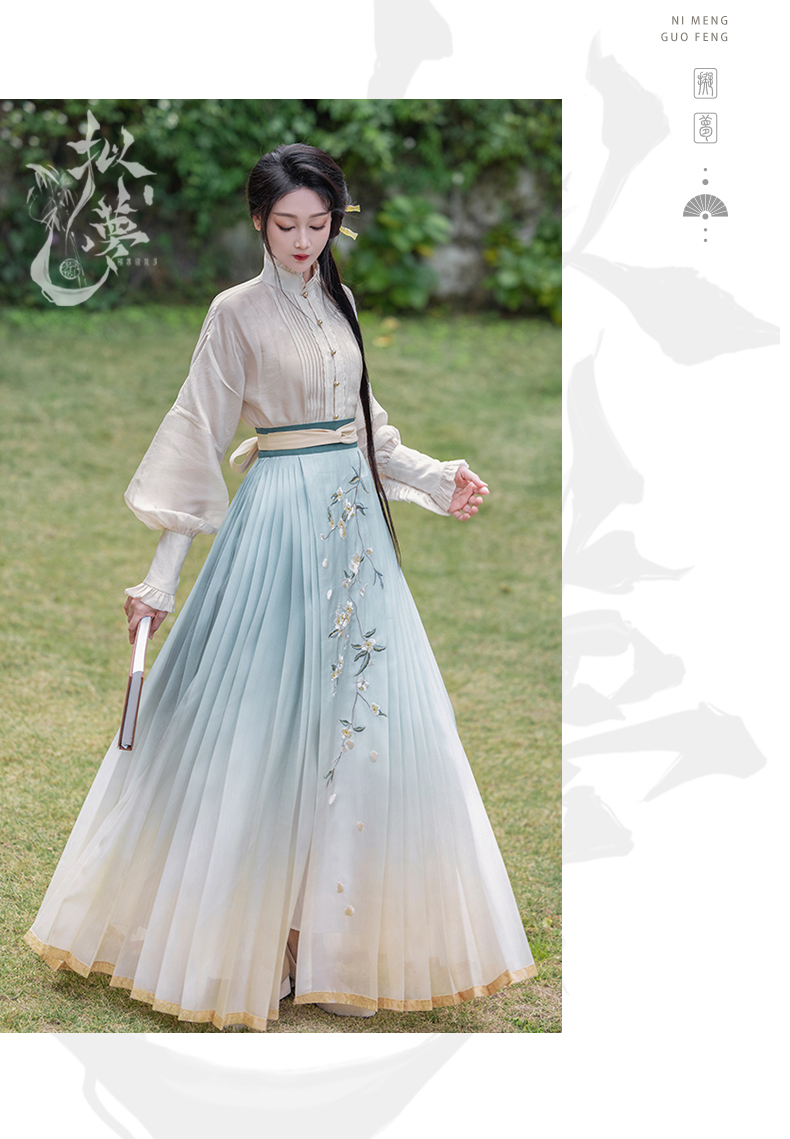 hanfu chinese trditional hanfu newmoondance nuwa nuwahanfu qipao mamian dress skirt