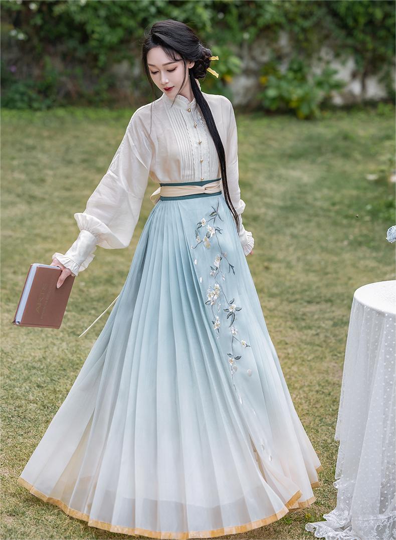 hanfu chinese trditional hanfu newmoondance nuwa nuwahanfu qipao mamian dress skirt