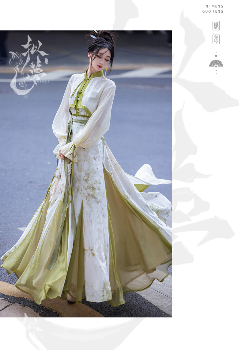 hanfu chinese trditional hanfu newmoondance nuwa nuwahanfu qipao mamian dress skirt